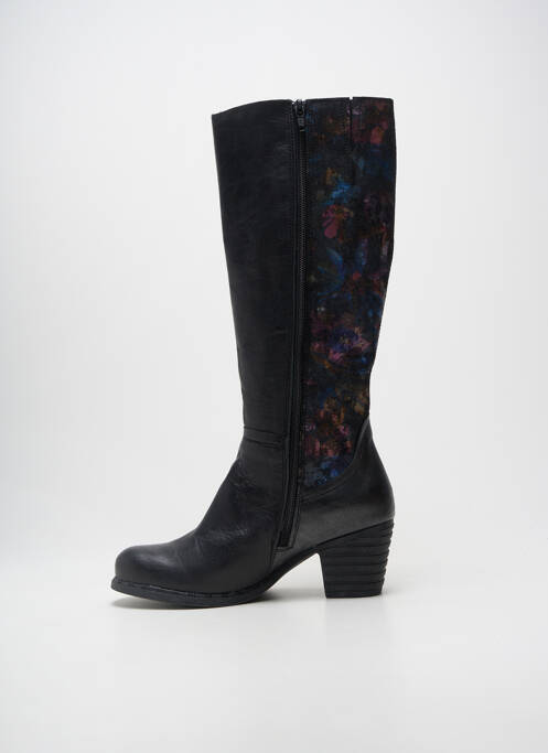 Cizme cubanez toc de 4 la 6 cm negru ROGER MILTON femme