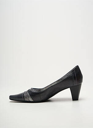 Pantofi cu toc țesătură satinată toc de 4 la 6 cm argintiu GEO-REINO femeie