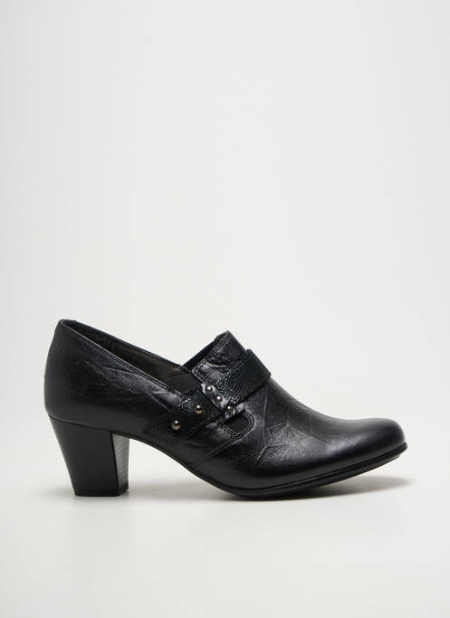Derby-uri țesătură satinată toc de 4 la 6 cm negru ALPINA femme