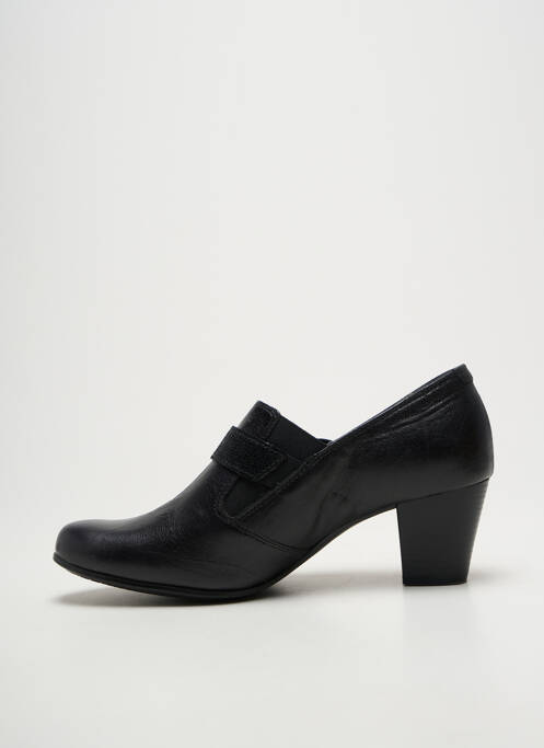 Derby-uri țesătură satinată toc de 4 la 6 cm negru ALPINA femme