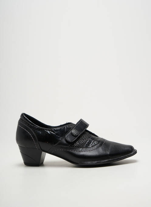 Derby-uri efect șifonat toc de 4 la 6 cm negru GEO-REINO femme