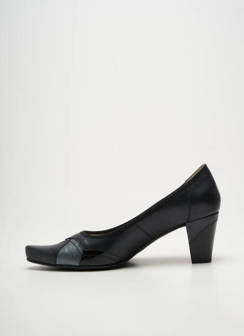 Pantofi cu toc cubanez toc de 4 la 6 cm negru GEO-REINO femme
