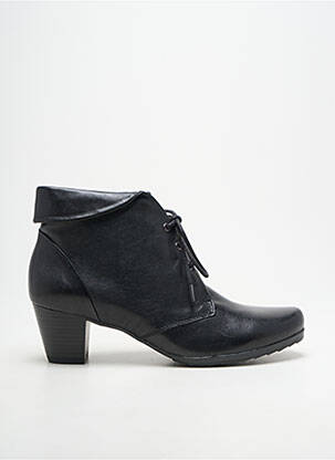 Botine/ghete umplută toc de 4 la 6 cm negru CAPRICE femeie