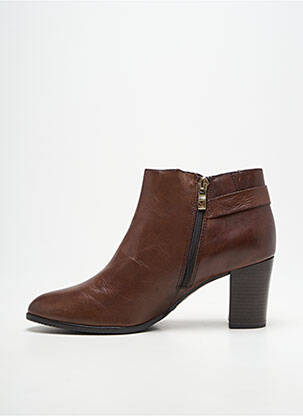 Botine/ghete umplută toc de 7 la 9 cm maro CAPRICE femeie