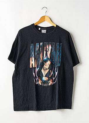 Tricou croială dreaptă mâneci scurte negru RECLAIMED VINTAGE femeie