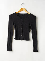 Vestă cu mâneci lungi elasticitate negru GINA TRICOT femme