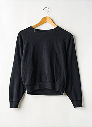 Hanorac elasticitate mâneci lungi negru UNIQLO femeie