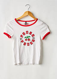 Tricou serigrafie mâneci scurte roșu DIVIDED H&M femme