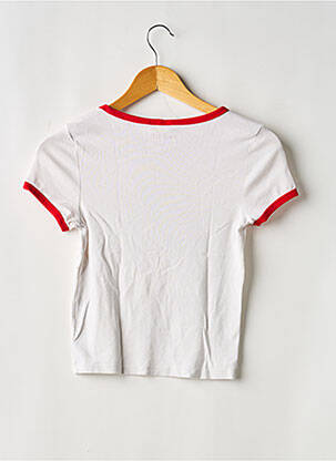 Tricou serigrafie mâneci scurte roșu DIVIDED H&M femeie