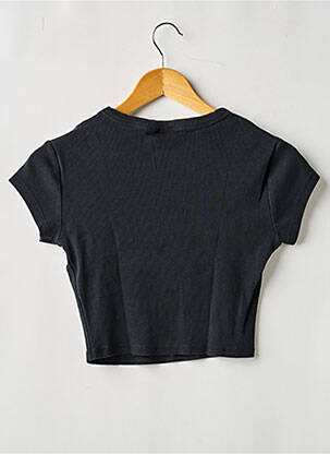 Tricou croială dreaptă mâneci scurte negru ASOS femeie