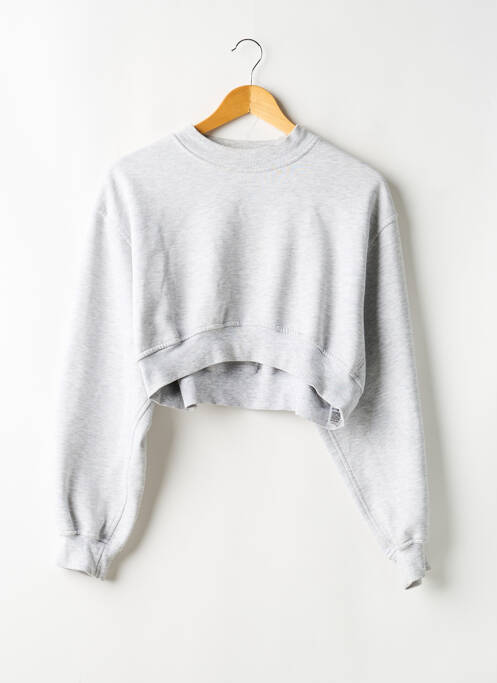 Hanorac elasticitate mâneci lungi gri ASOS femme