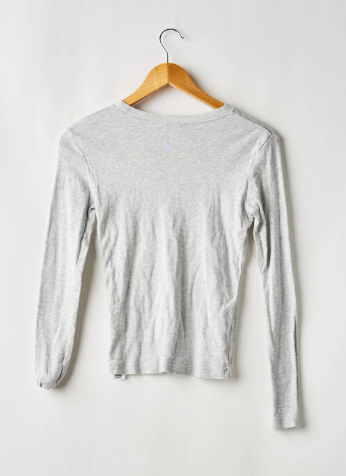 Tricou mâneci lungi mâneci lungi gri TOPSHOP femme
