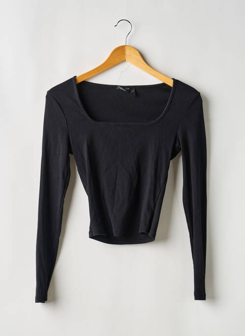 Tricou mâneci lungi mâneci lungi negru ASOS femme