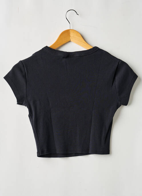 Tricou croială dreaptă mâneci scurte negru ASOS femme