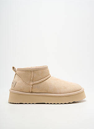 Botine/ghete umplută toc de 4 la 6 cm auriu LPB femeie