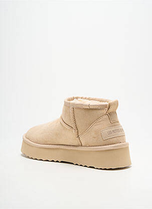Botine/ghete umplută toc de 4 la 6 cm auriu LPB femeie