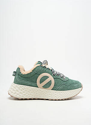 Adidași vârf rotund toc de 4 la 6 cm verde NO NAME femeie