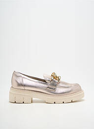 Mocasini țesătură satinată toc de 4 la 6 cm auriu MARCO TOZZI femme
