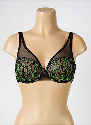 Sutien broderie sutien cupe întregi cu decolteu înalt negru LOUISA BRACQ femeie