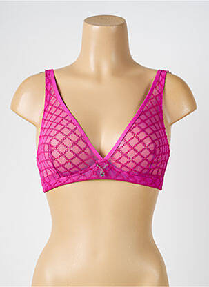 Sutien fără armatură top triunghiuri violet LOUISA BRACQ femeie