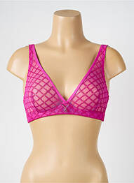 Sutien fără armatură top triunghiuri violet LOUISA BRACQ femeie