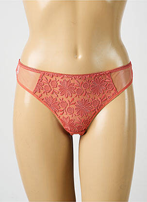 Tanga broderie portocalie SIMONE PERELE femeie