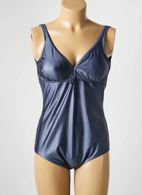 Costum de baie dintr-o singură piesă bretele elastice gri ROSE POMME femme