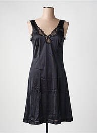 Nuisetă/combinetă efect material satinat negru LINGERIE ELIZABETH femme