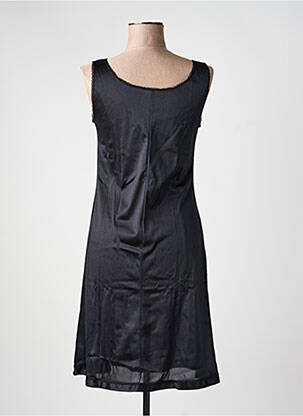 Nuisetă/combinetă efect material satinat negru LINGERIE ELIZABETH femeie