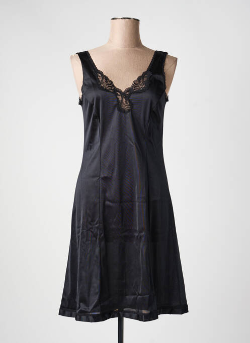 Nuisetă/combinetă efect material satinat negru LINGERIE ELIZABETH femme