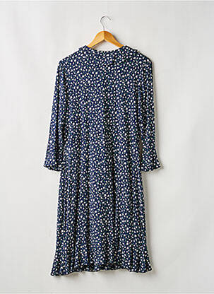 Rochie midi imprimeu floral mâneci lungi albastru BODEN femeie