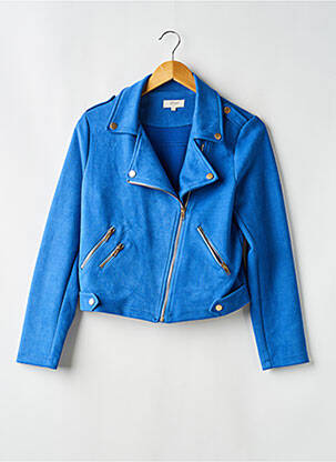 Jachete casual guler tip costum albastru Y'COO femeie