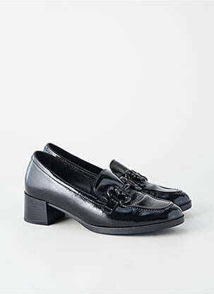 Mocasini efect șifonat toc de 4 la 6 cm negru GABOR femeie