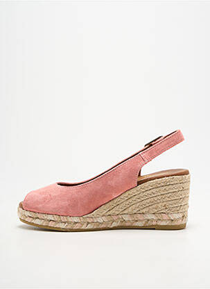 Espadrile închidere cu buclă(e) toc de 7 la 9 cm roz LA MAISON DE L'ESPADRILLE femeie