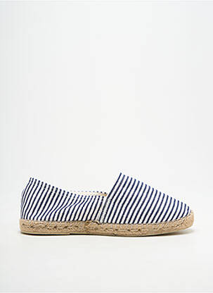 Espadrile țesătură satinată toc plat până la 3 cm albastru LA MAISON DE L'ESPADRILLE femeie