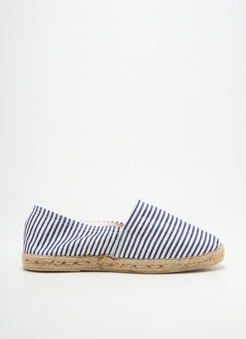 Espadrile țesătură satinată toc plat până la 3 cm albastru LA MAISON DE L'ESPADRILLE femme