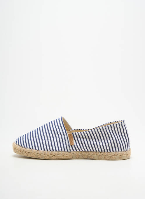 Espadrile țesătură satinată toc plat până la 3 cm albastru LA MAISON DE L'ESPADRILLE femme