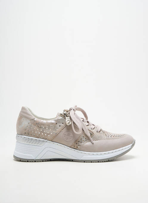 Adidași toc platformă toc de 4 la 6 cm argintiu RIEKER femme