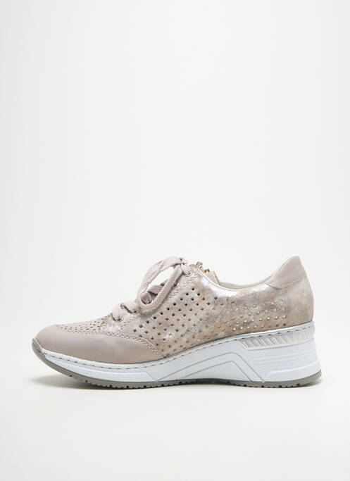 Adidași toc platformă toc de 4 la 6 cm argintiu RIEKER femme