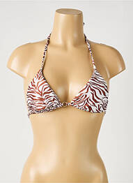 Sutien de costum de baie elasticitate top triunghiuri maro ETAM femme