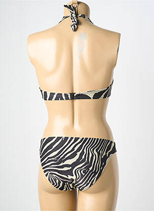 Costum de baie din două piese elasticitate sutien cupe întregi cu decolteu înalt negru DOLLY & JANE femeie