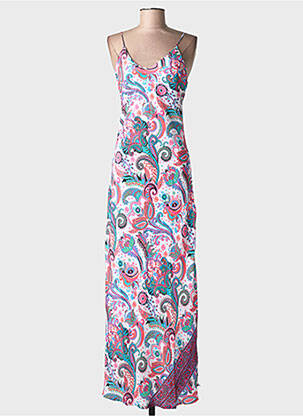 Rochie de plajă croială cambrată alb PINK PLANET femme