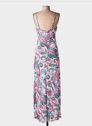 Rochie de plajă croială cambrată alb PINK PLANET femeie