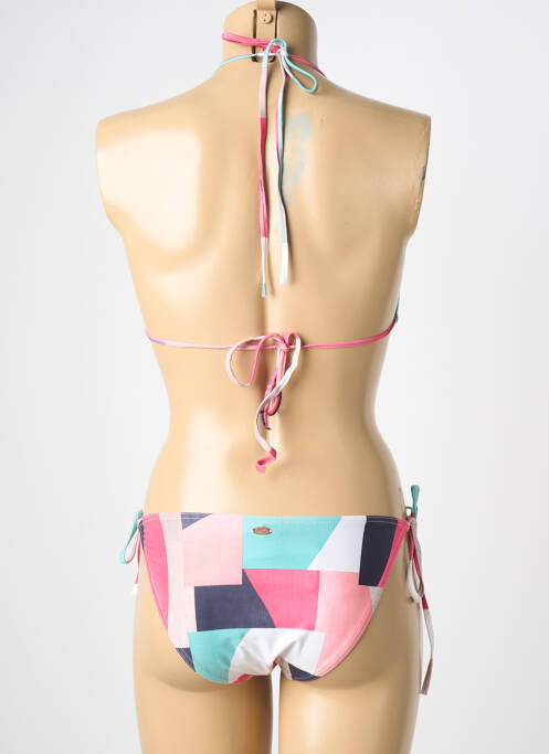 Costum de baie din două piese elasticitate top triunghiuri roz BLUE LOBSTER femme