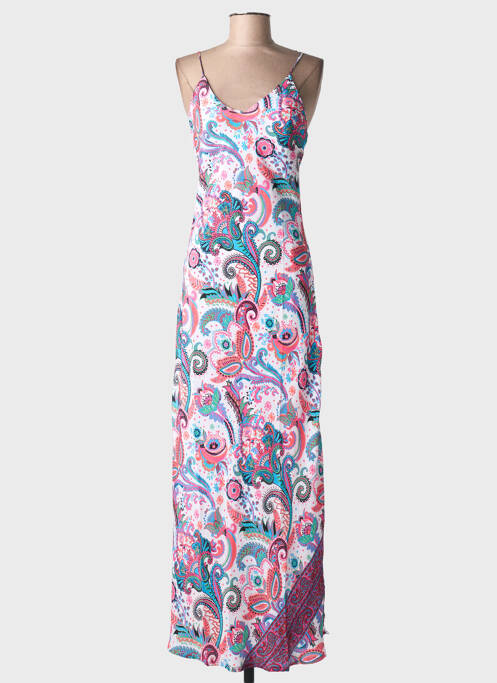 Rochie de plajă croială cambrată alb PINK PLANET femme
