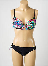 Costum de baie din două piese top sutien modelat top sutien modelat negru MISS CARAÏBES femme