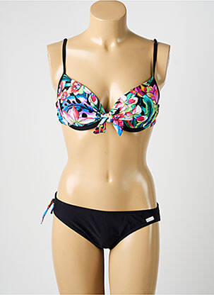 Costum de baie din două piese top sutien modelat top sutien modelat negru MISS CARAÏBES femme
