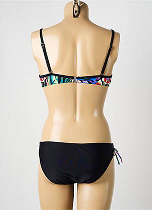 Costum de baie din două piese top sutien modelat top sutien modelat negru MISS CARAÏBES femeie