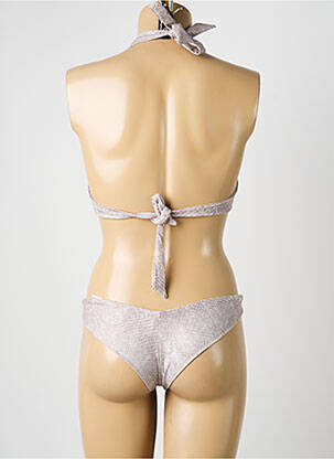 Costum de baie din două piese elasticitate top sutien modelat bej LOLITA ANGELS femeie