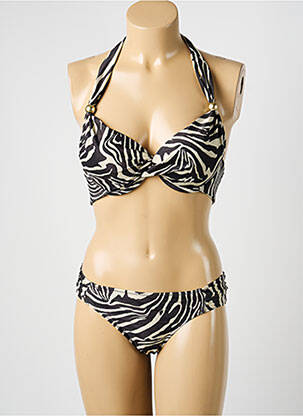 Costum de baie din două piese elasticitate top sutien modelat maro DOLLY & JANE femeie